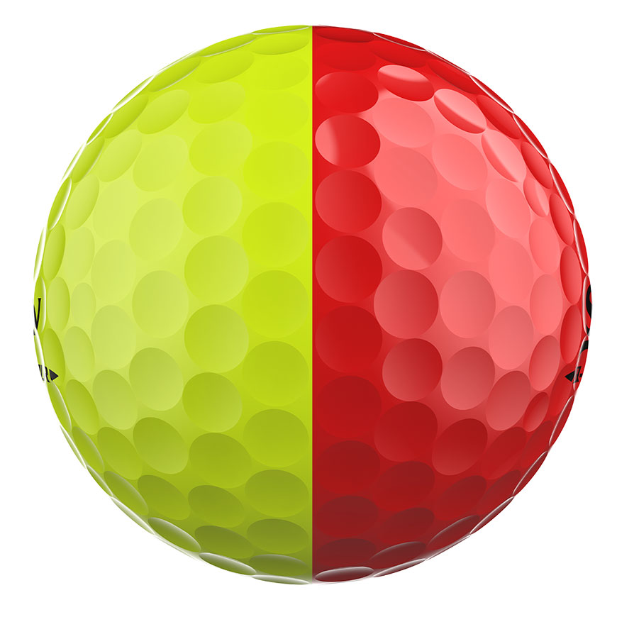Q-STAR TOUR DIVIDE Golf Balls,Yellow/Red image number null