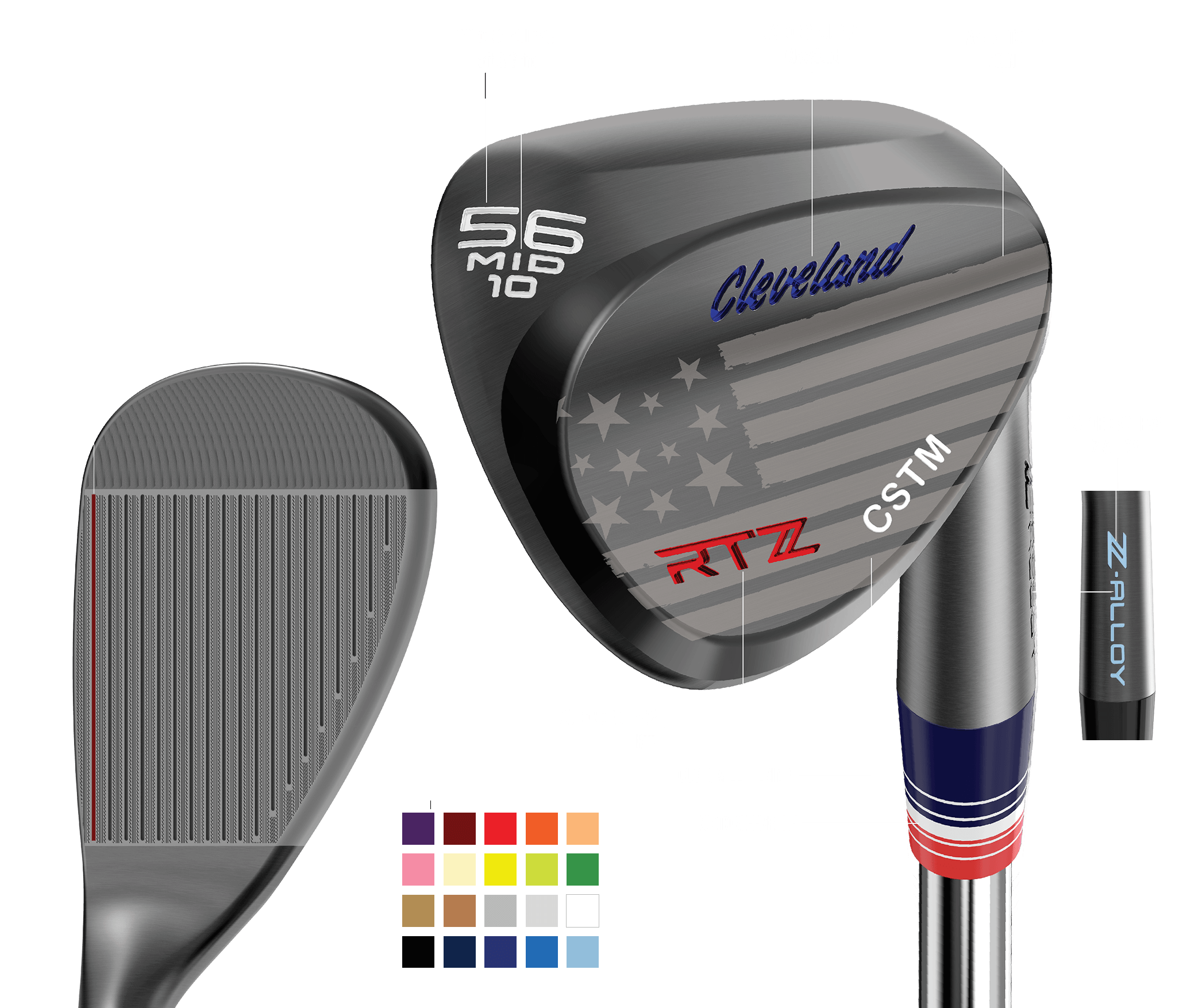 Example RTZ with custom paintfill, engraving, skin, and ferrule
