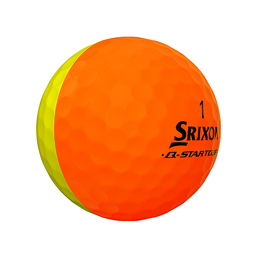 Q-STAR TOUR DIVIDE Golf Balls,Yellow/Orange image number null
