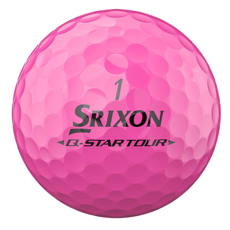 Q-STAR TOUR DIVIDE Golf Balls,White/Pink image number null