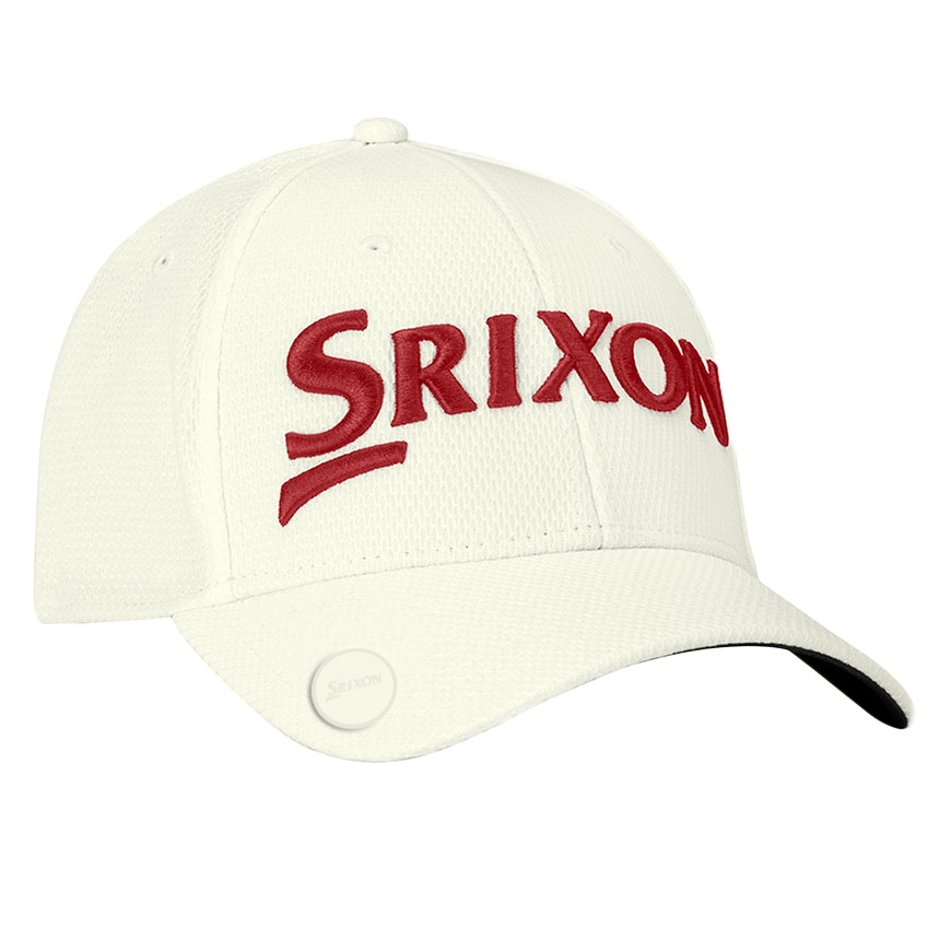 Ball Marker Cap,Ivory/Red