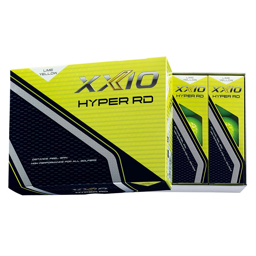 XXIO HYPER RD Golf Balls,Lime Yellow image number null