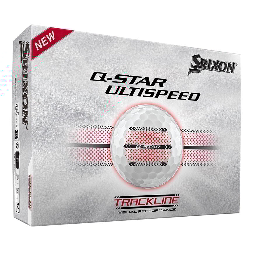 Q-STAR ULTISPEED Golf Balls Trackline - Pure White