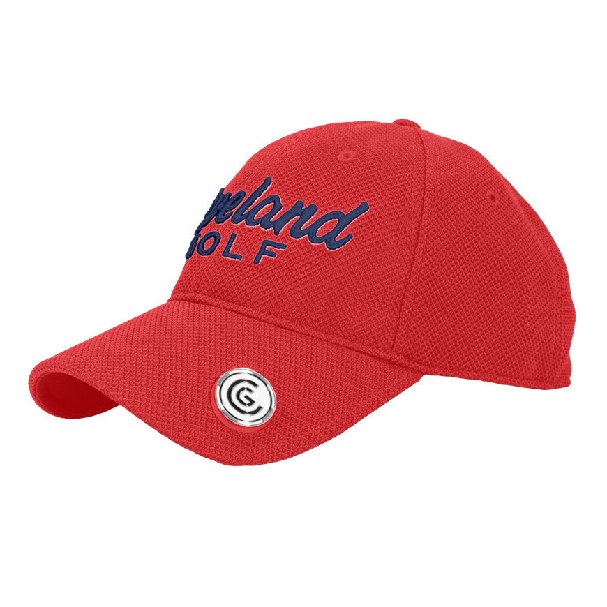 One Touch Ball Marker Cap,Red
