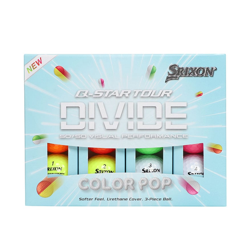 Q-STAR TOUR DIVIDE Golf Balls - Color Pop